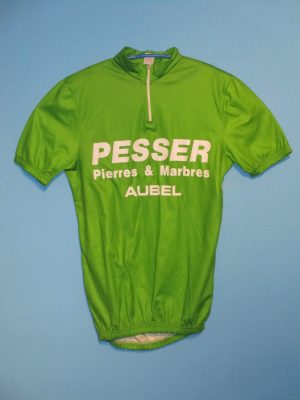 グリーン ジャージー PESSER AUBEL サイクリング シャツ